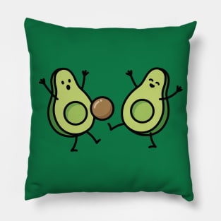 Avocado football / soccer Pillow