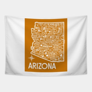 Arizona Map Tapestry