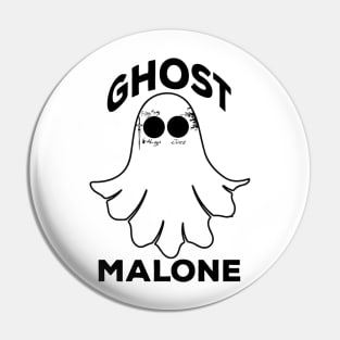 Funny Ghost Malone Cool Halloween Pin