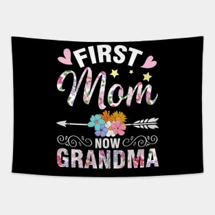 Hears Flowers Happy To Me Mother First Mom Now Grandma Nana Tapestry