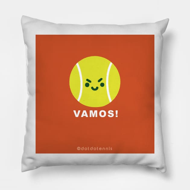 Tennis Ball - VAMOS! Pillow by dotbyedot