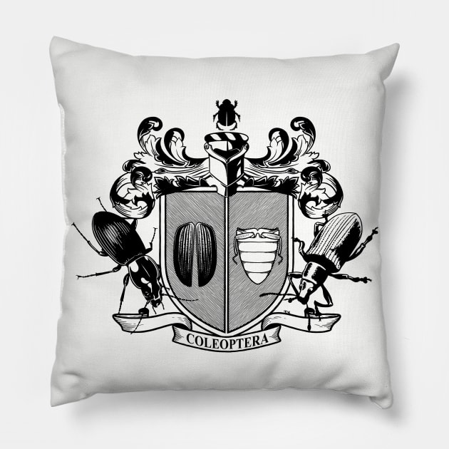 Coleoptera coat-of-arms Pillow by TiffanyYau