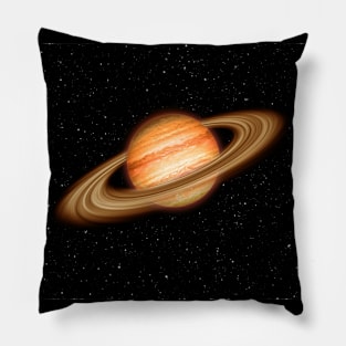 Brown Jupiter Planet Pillow