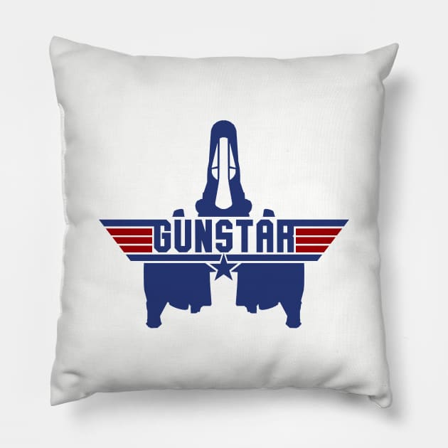 Top Gunstar Pillow by Evarcha