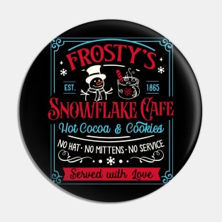 Frosty Snowflake Christmas Embrace the Holiday Snowman Pin