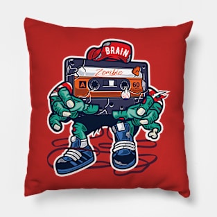 Zombie Cassette Tape Pillow