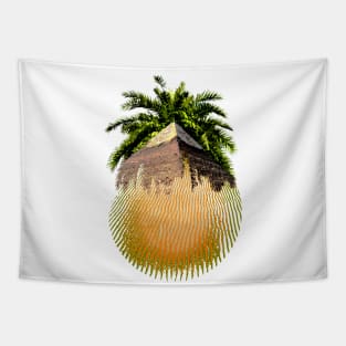 Palm Pyramid Desert Spirit Tapestry