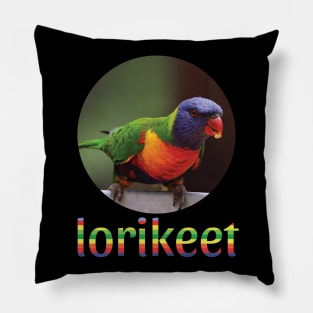 Australian Rainbow Lorikeet Pillow