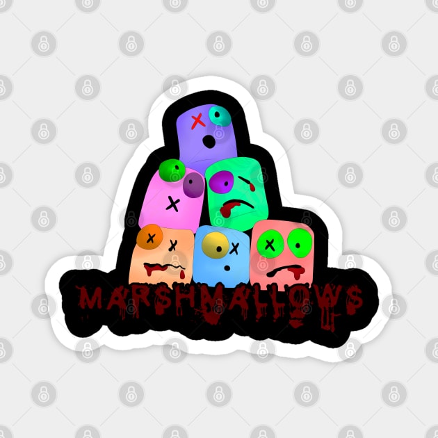 Marshmallows Magnet by Rasheba