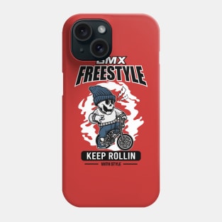 BMX skull Freestyle Cartoon Phone Case