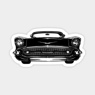 Tri Five Chevy Sketch Art Magnet