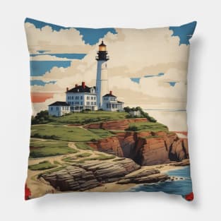 Rhode Island United States of America Tourism Vintage Pillow