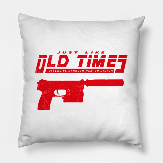 Just Like Old Times Pillow by CCDesign