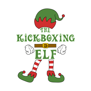 The Kickboxing Elf Christmas Family Matching Outfits Group Attire T-Shirt