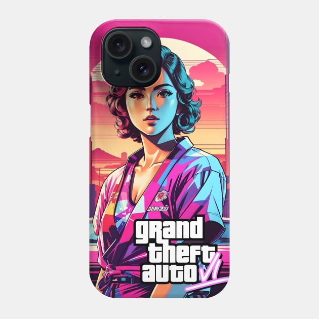 GTA 6 - Girl Phone Case by Buff Geeks Art