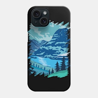 Glacier National Park and Kintla Lake Phone Case