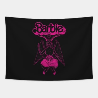 Barbie Baphomet - Pink Tapestry