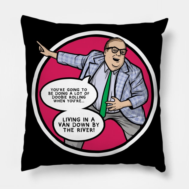 Matt Foley Motivational Speaker Pillow by Baddest Shirt Co.