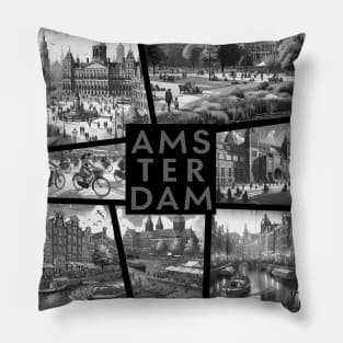 DUTCH CITY - AMSTERDAM - TRAVEL -3 Pillow