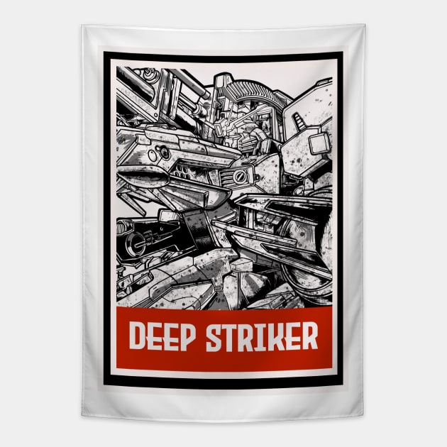 deep striker Tapestry by kimikodesign