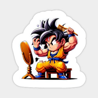 Goku style his super saiyan hair Magnet