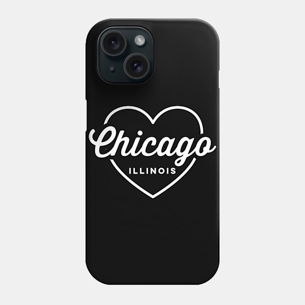 Chicago Illinois Love Phone Case by DetourShirts