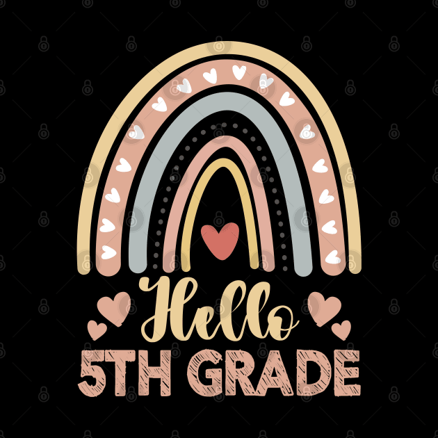 Hello 5th Grade Cute Fifth Grade Teacher by ArtedPool