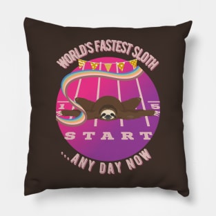 CUTE SLOTH - World's Fastest Sloth - SEIKA by FP Pillow