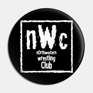 NWC NWC Northwestern Wrestling Club WHITE SQUARE Pin