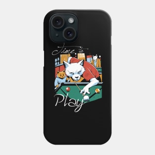 Cat Playing Pool Phone Case