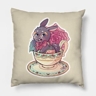 Tea Bunny Pillow