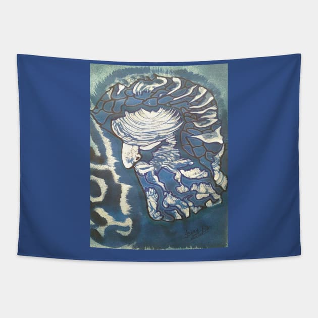 POSEIDON Tapestry by JUANGOMY