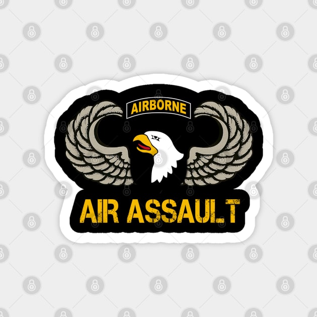 101st Airborne Shirt - "Air Assault" - Veterans Day Magnet by floridadori