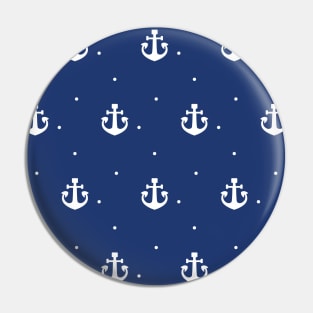 Anchor Pattern Dark Blue Pin