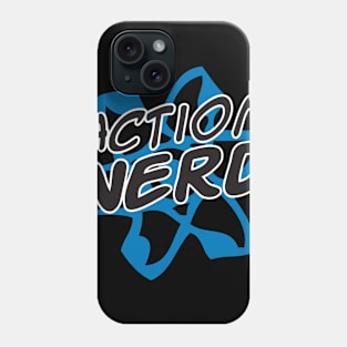 Funny Science Scientist Action Nerd Atom Blue Phone Case