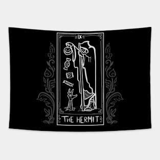 Dark Witchy Tarot "Halloween Hermit" Tapestry