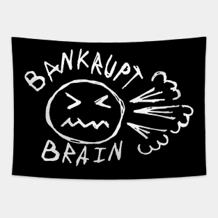 Dark and Gritty Bankrupt Brain with Face Tapestry