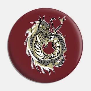 Chinese Gold Dragon Pin