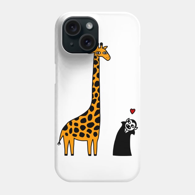 Dracula Visits Africa Phone Case by obinsun