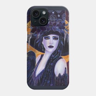 Solania Halloween witch by Renee Lavoie Phone Case