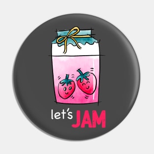 Strawberry Jam jar Pin