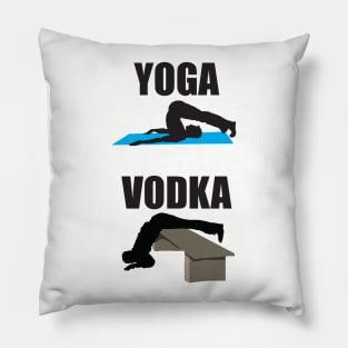 Yoga vs Vodka Pillow