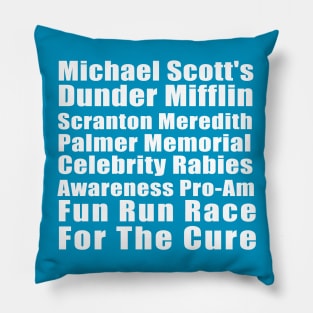 Michael Scott's Dunder Mifflin Fun Run Pillow