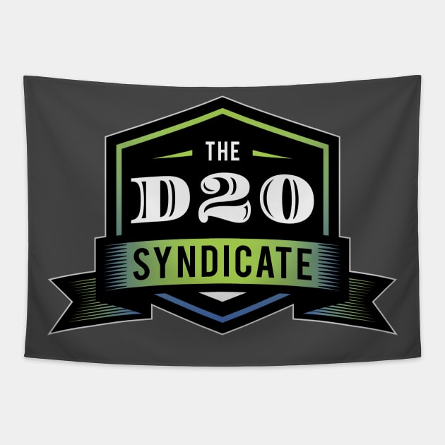 The d20 Syndicate Logo Tapestry by The d20 Syndicate