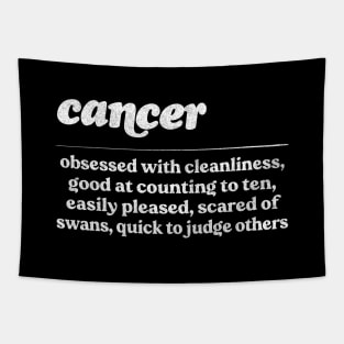 Cancer Zodiac Symbol //// Humorous Gift Design Tapestry