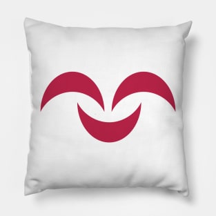 Viva Magenta Crescent Smile Pillow