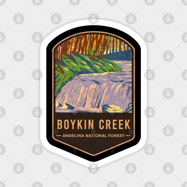 Boykin Creek Angelina National Forest Magnet by JordanHolmes