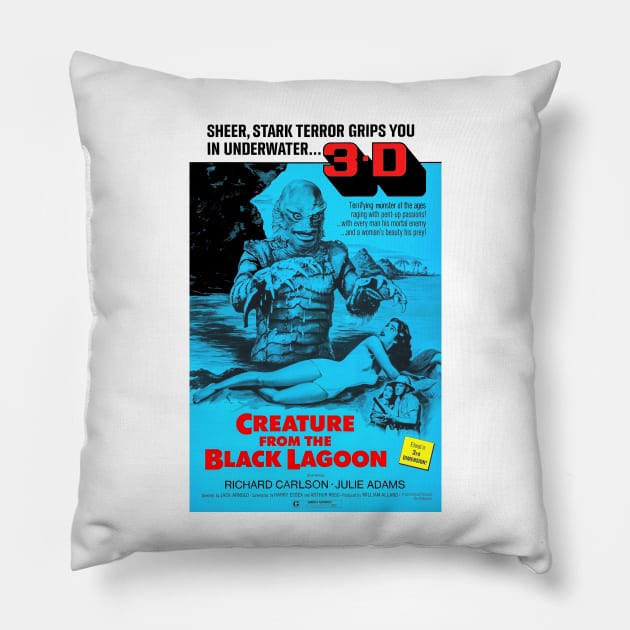 Creature from the Black Lagoon Pillow by ZippyFraggle1