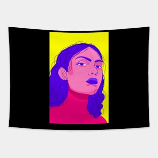 Pink Portrait Tapestry