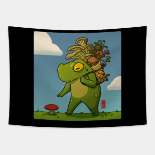 mushroom picker frog Tapestry